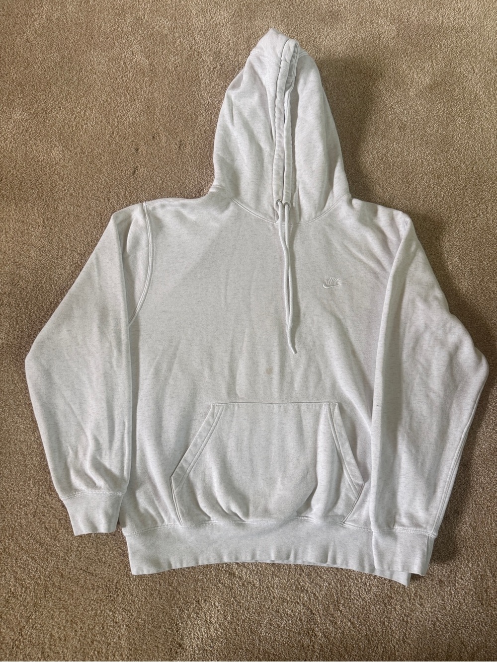 Nike White Pullover Hoodie